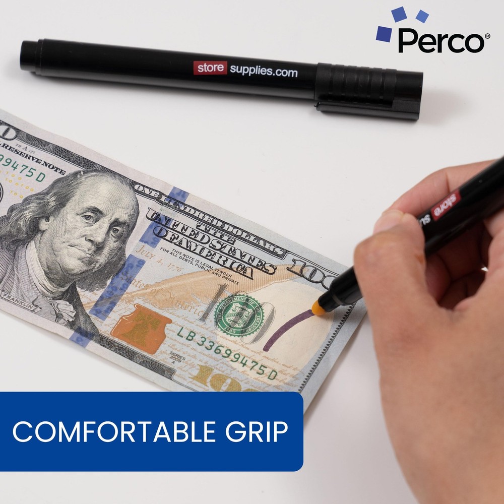 Perco Counterfeit Money Detector Pen (2 Pack) - Easy to Use and 2 Pack