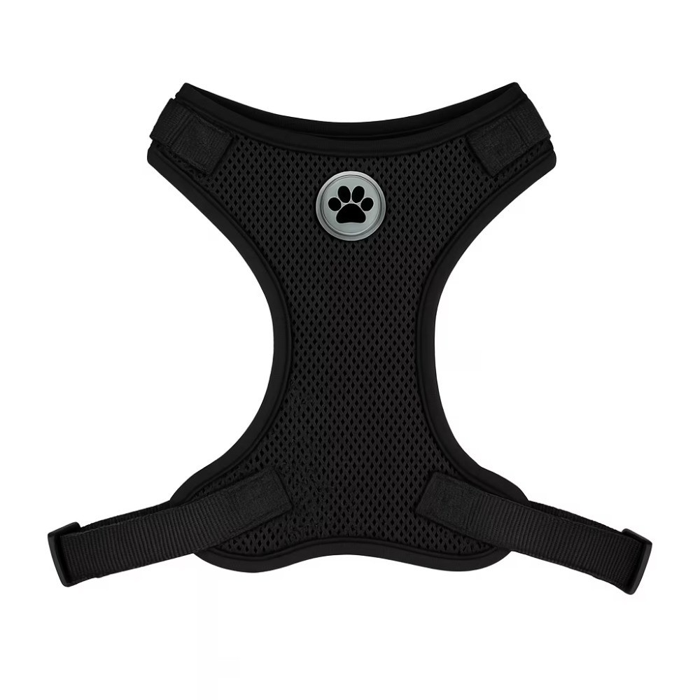 Mesh Adjustable Reflective Dog Walking Harness for Small Dogs Black