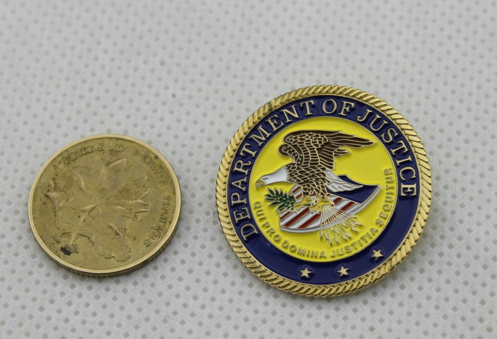 US DOJ lapel pin