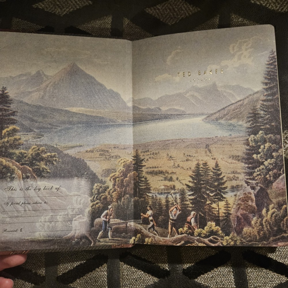 Ted Baker Tweed Lined 192 Page Journal Logbook NWT