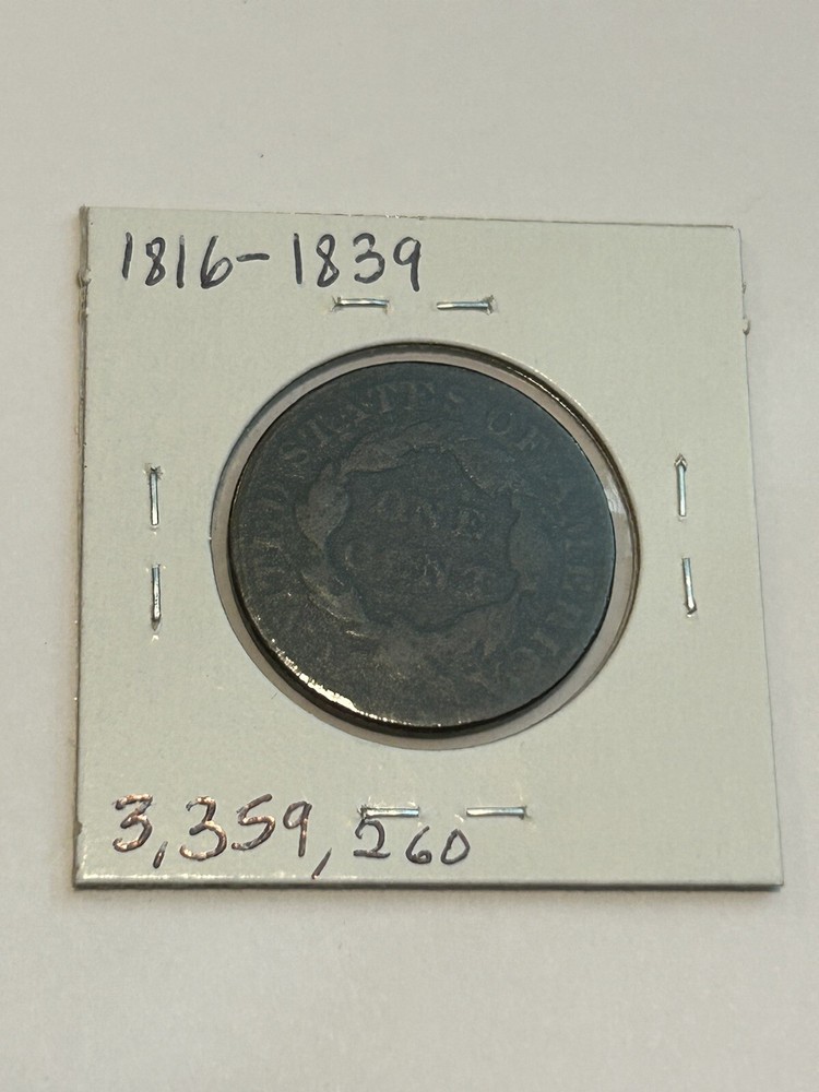 1831 Coronet Matron Head Large Cent US Copper Coin