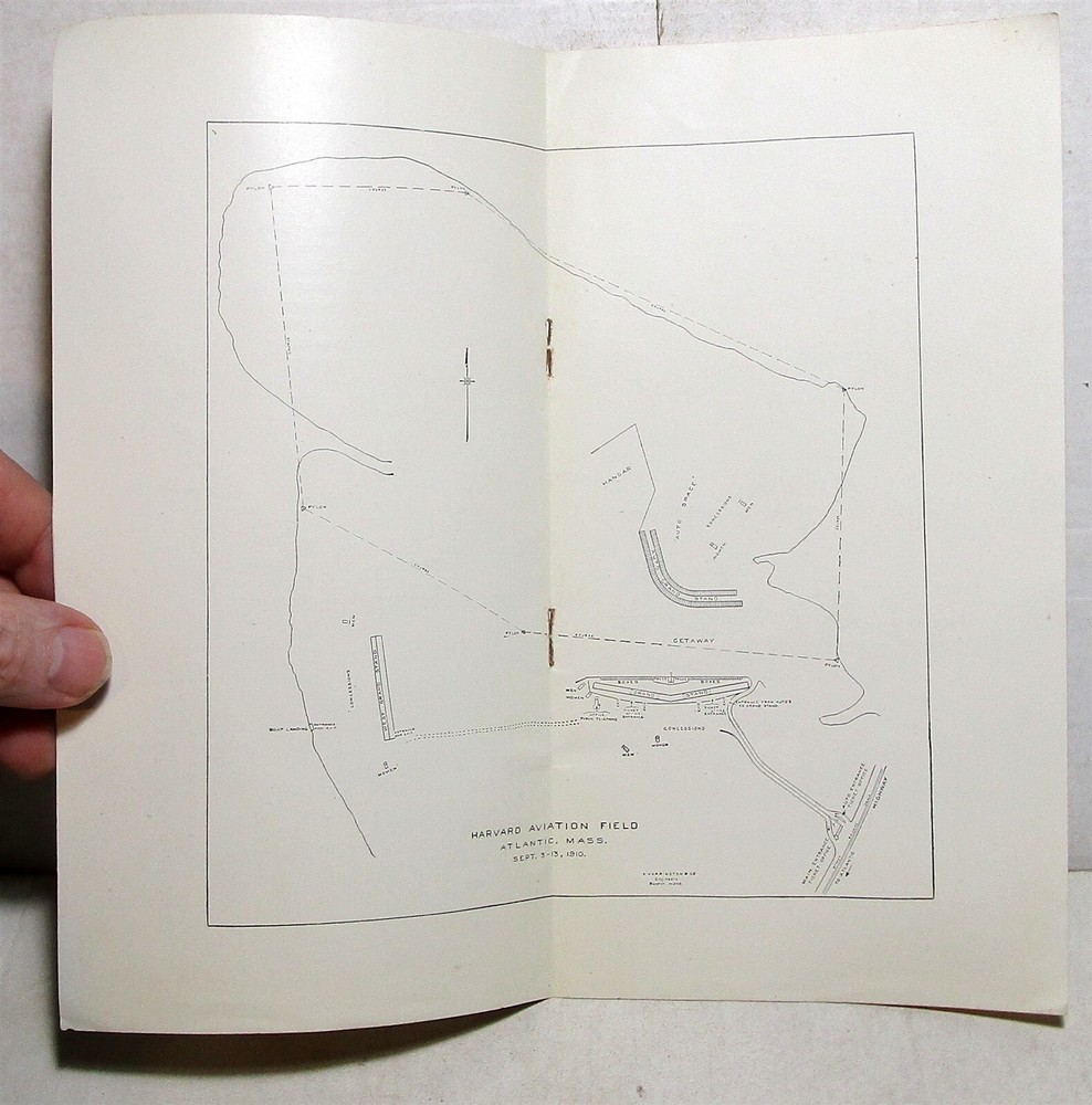 Original 1910 Harvard-Boston Aero Meet program with supplement