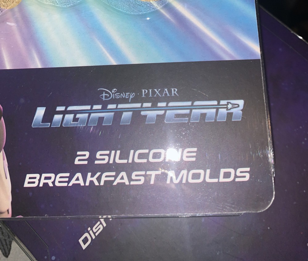 2 silicone LIGHTYEAR breakfast molds pancake and egg