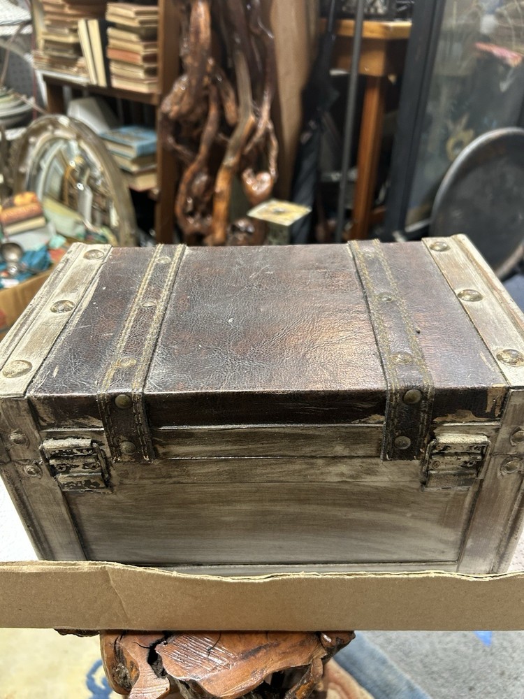 Small Childs Antique Trunk Chest