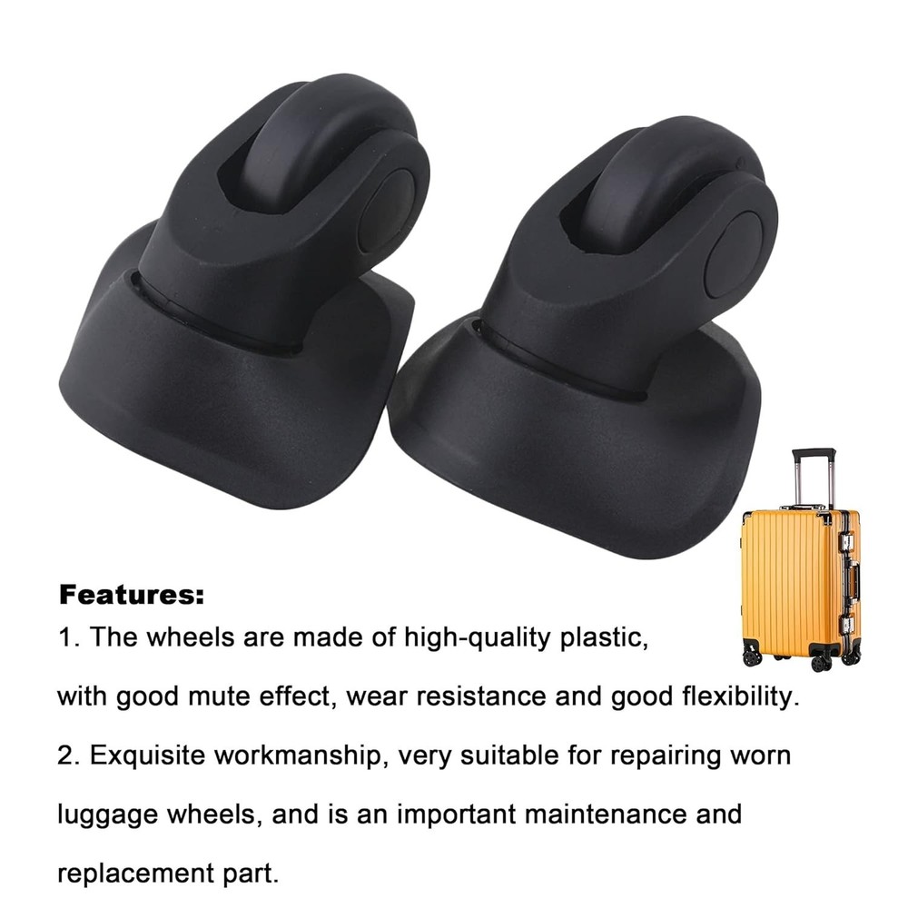 Silent Swivel Wheels for Multi-Surface Suitcases