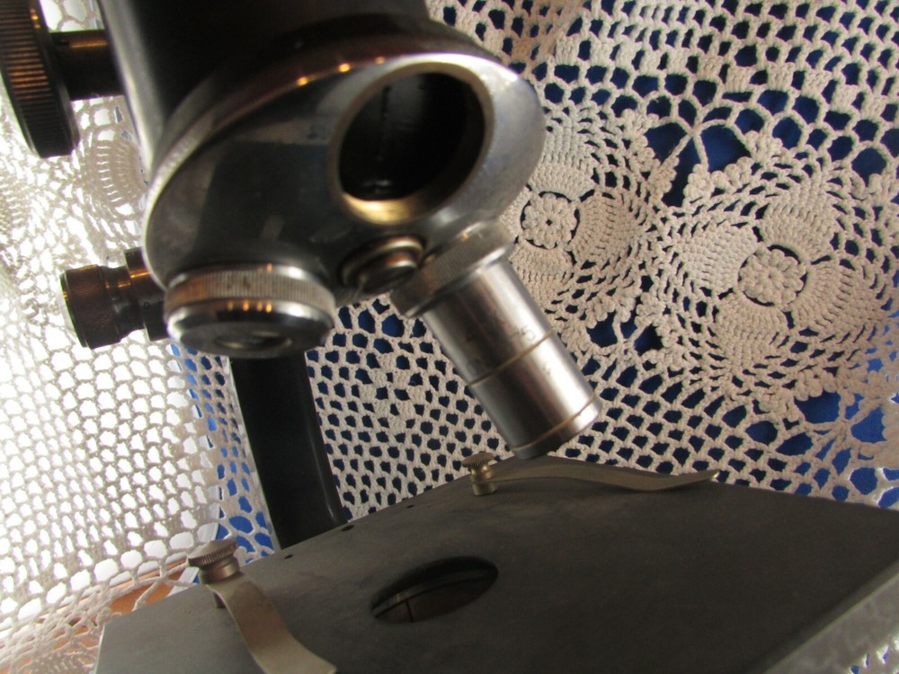 Ancient Microscope BBT Krauss 36cm