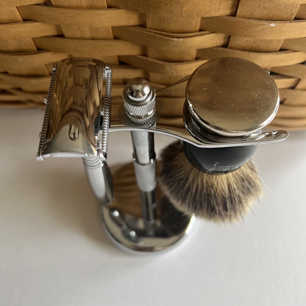 Parker Shave Set - Razor, Stand & Badger Brush