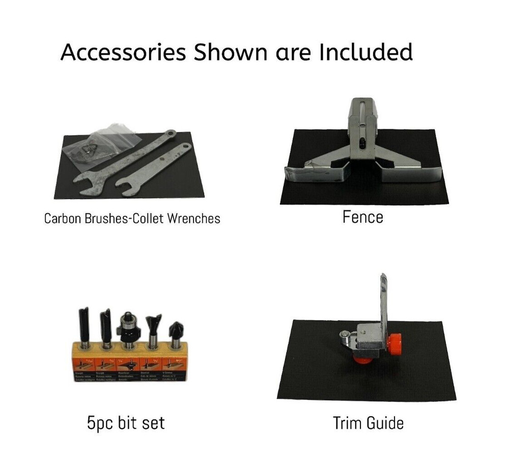ROUTER-1/4" COLLET-WITH BITS AND ACCESSORIES
