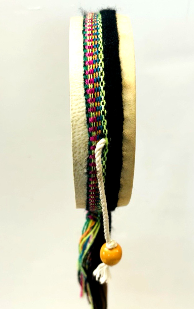 Vintage Hand Made drum (Spin Drum) Indigenous Made in Peru