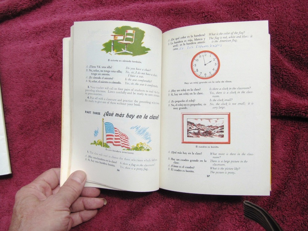 1955 RUTH GINSBURG Nassi SPEAKING SPANISH Introductory Course basic lessons