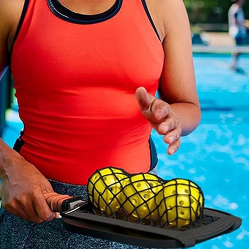 Sports Functional Pickleballs Gear Storage Net Bag Secure and Quick Access