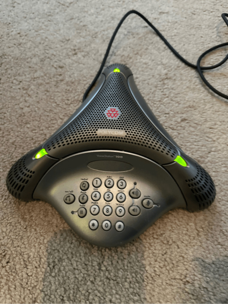 Polycom VoiceStation 100 Analog Business Conference Phone w/ Wall Power Module