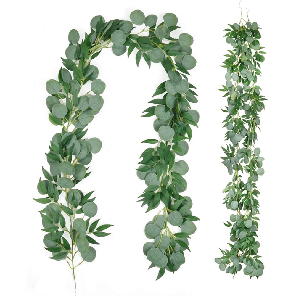 Artificial Eucalyptus Garland Greenery Vine for Wedding & Home Wall Decor
