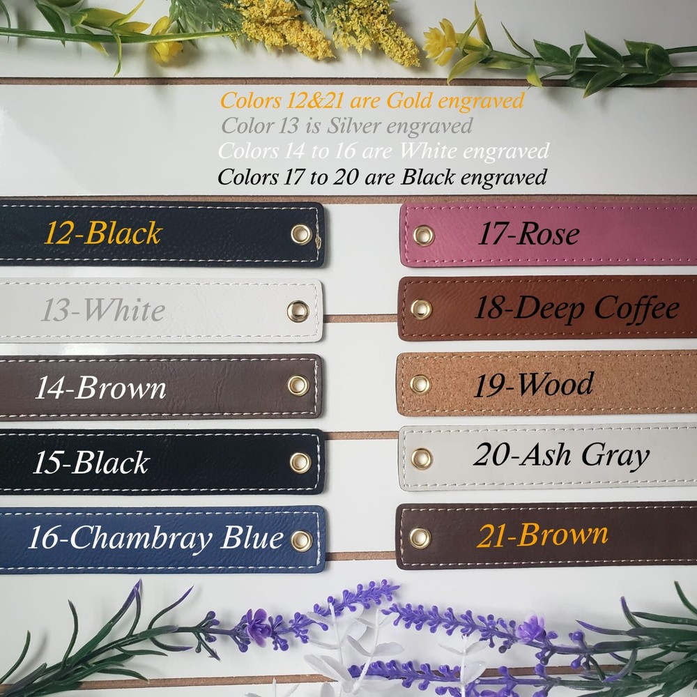 Customized Long Leather Bookmark - Perfect Reader Gift for her and him