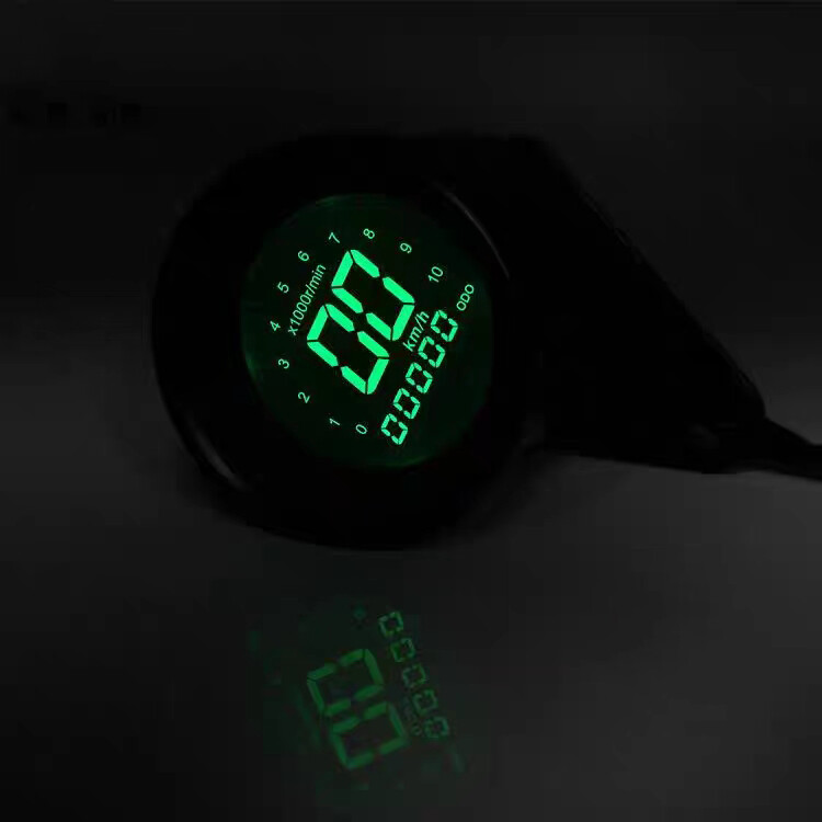 LCD Digital Speedometer Odometer Tachometer For Motorcycles Universal