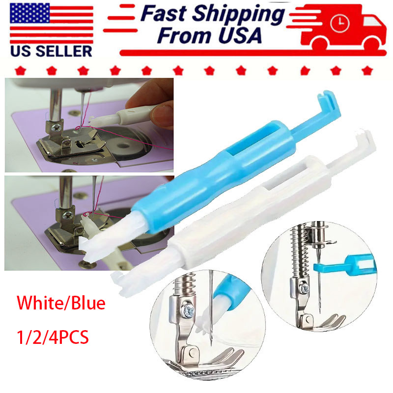 1/2/4PC Automatic Needle Threader Elder Sewing Gadgets Threading Tool Inserter