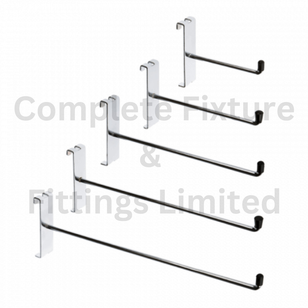 100x GRID MESH HOOKS ACCESSORY SINGLE PRONG SHOP DISPLAY 2'' 4" 6" 8" 10" 12"