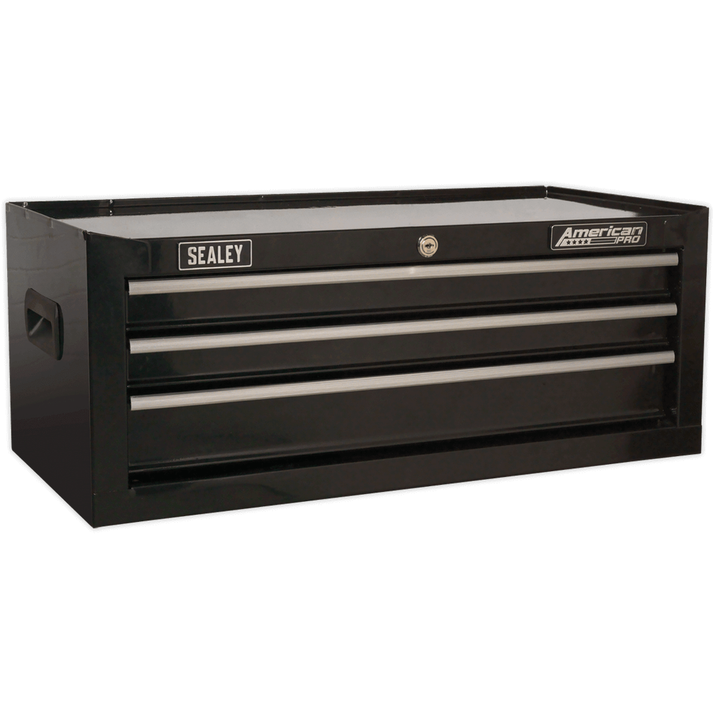 Sealey American Pro 3 Drawer Mid Tool Chest Black
