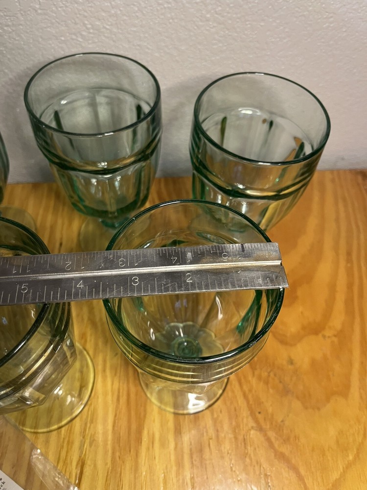 Libbey Duratuff Spanish Green Goblet