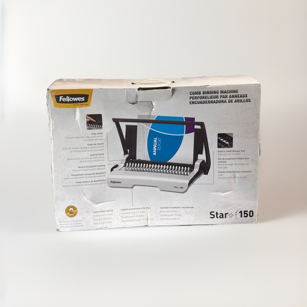 Fellowes Binding Machine Star+ Plus 150 Comb Binding Machine (US)