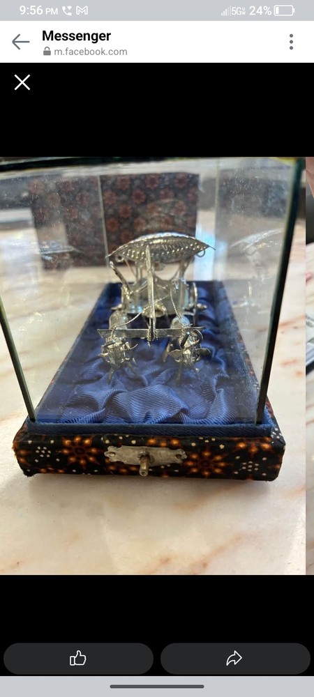 Indonesian Sterling Silver Carriage Buggy