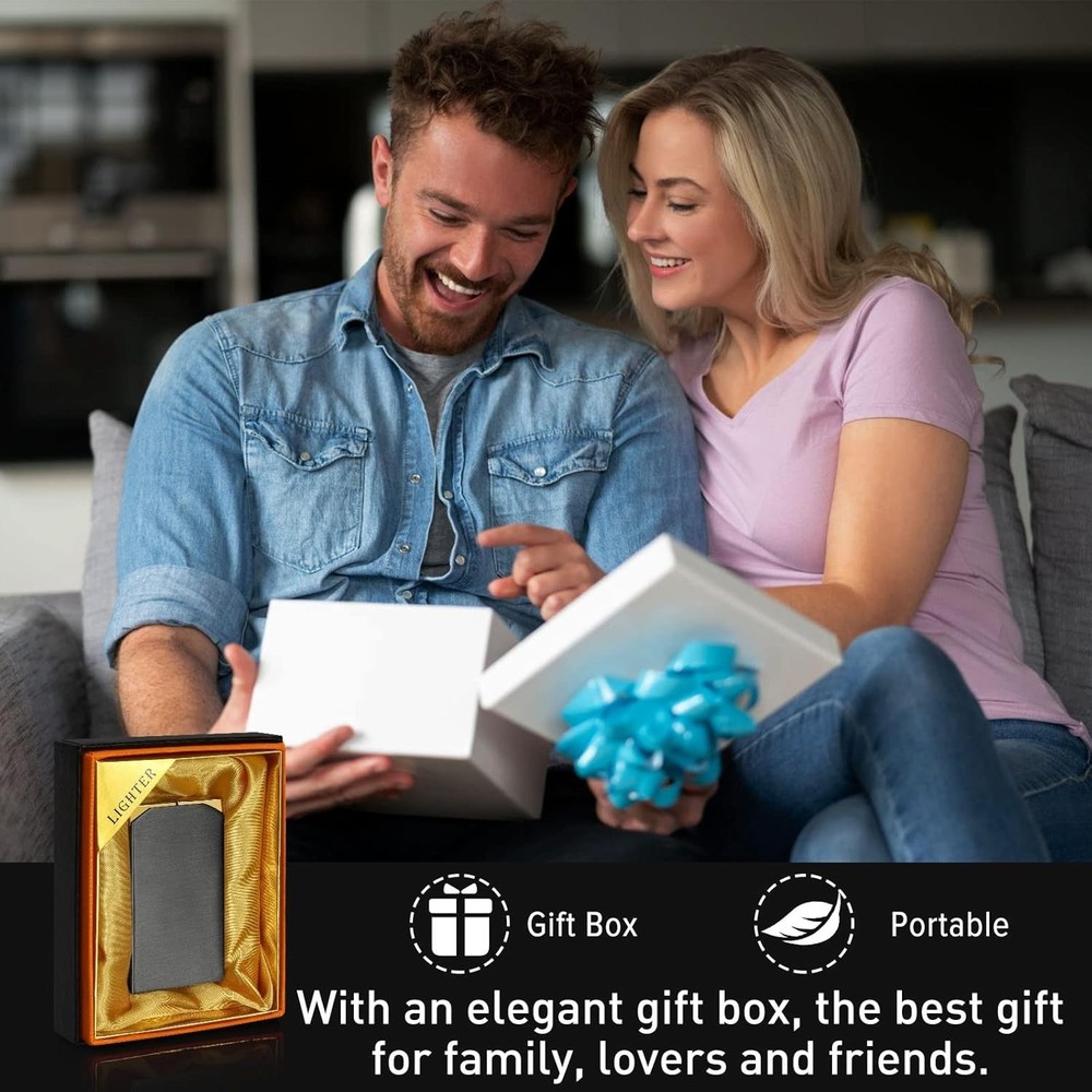 Dual Flame Lighter - Switchable Torch & Soft Flame, Refillable Butane, Cool Pipe