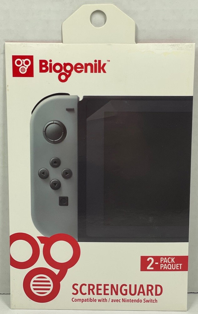 Nintendo Switch Screen Protector - Biogenik Screenguard - 2 Pack