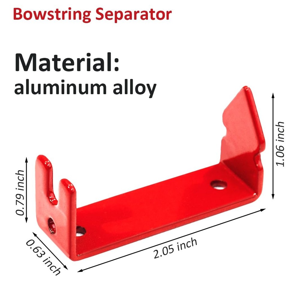 Luoyer Archery Bowstring Separator and Serving Thread Set Peep Red
