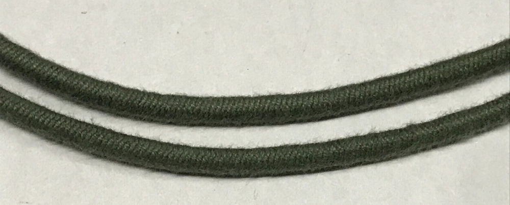 Elastic Replacement Drawcord 59" OD Green USGI 2 Each