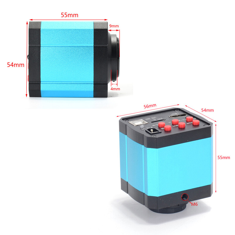 14MP USB /HDMI Microscope Digital Camera CCD Electronic Eyepiece W/Adapter lens