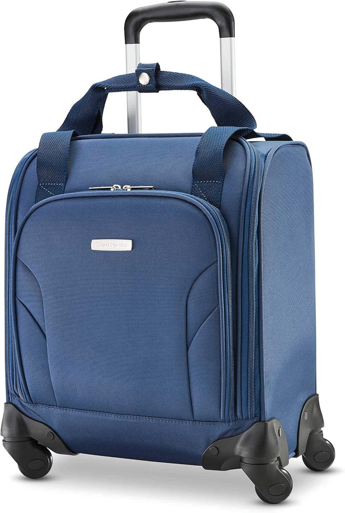 Underseat Carry-On Spinner with USB Port, Ocean, One Size