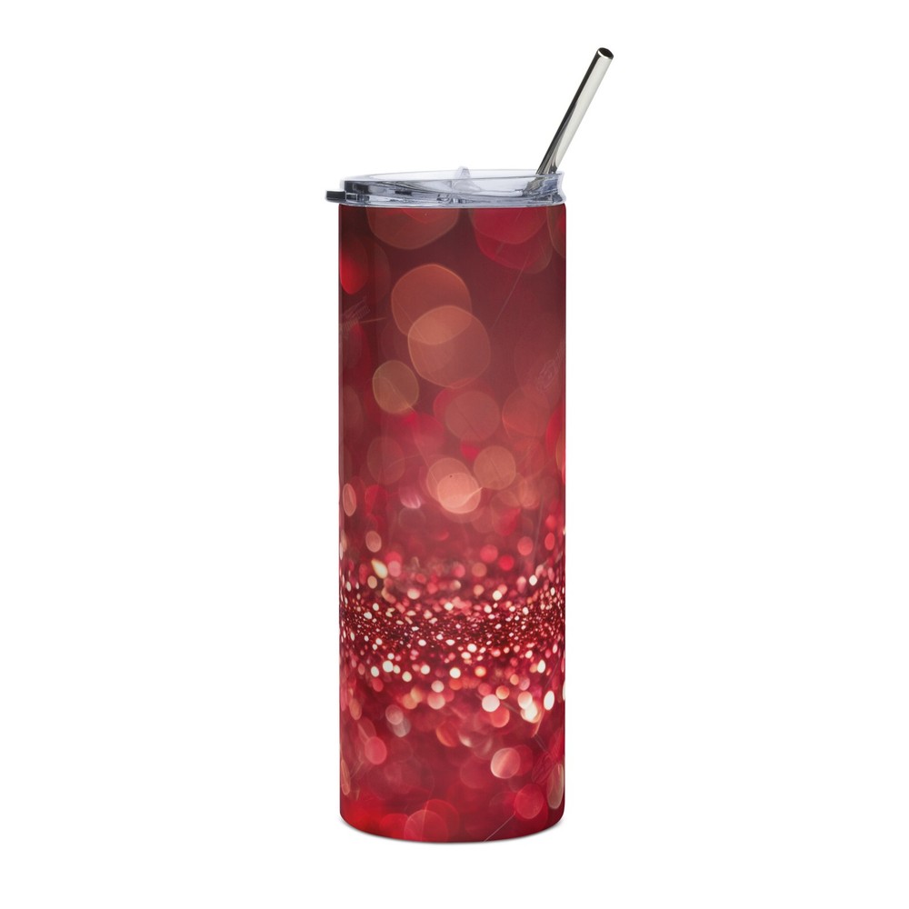 Glitter Ruby Stainless steel tumbler