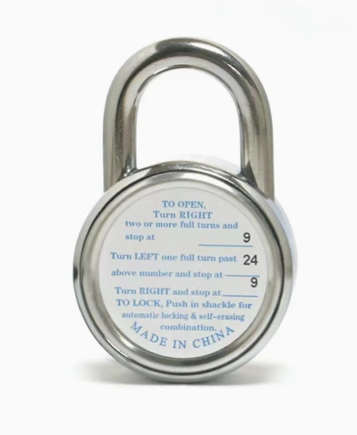 8 Pack Combination Locks, Standard Dial 2 Inches Wide, Fixed Three Digit Combo