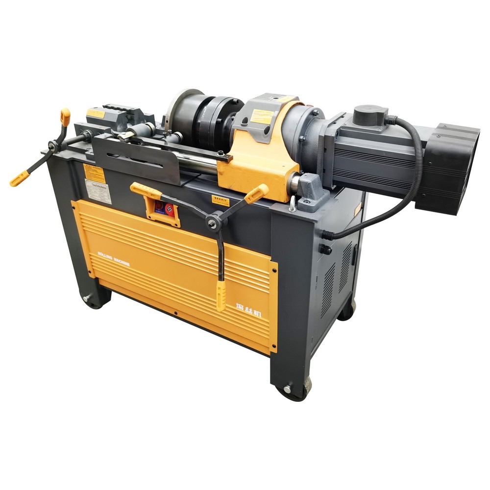 220V 3KW 0.6"-1.6"Thread Roller Rebar Thread Stripping Rib Rolling Machine