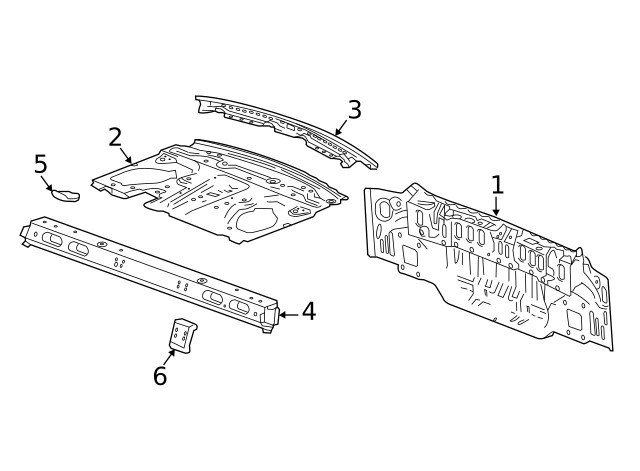 Genuine GM Rear End Panel 26249981