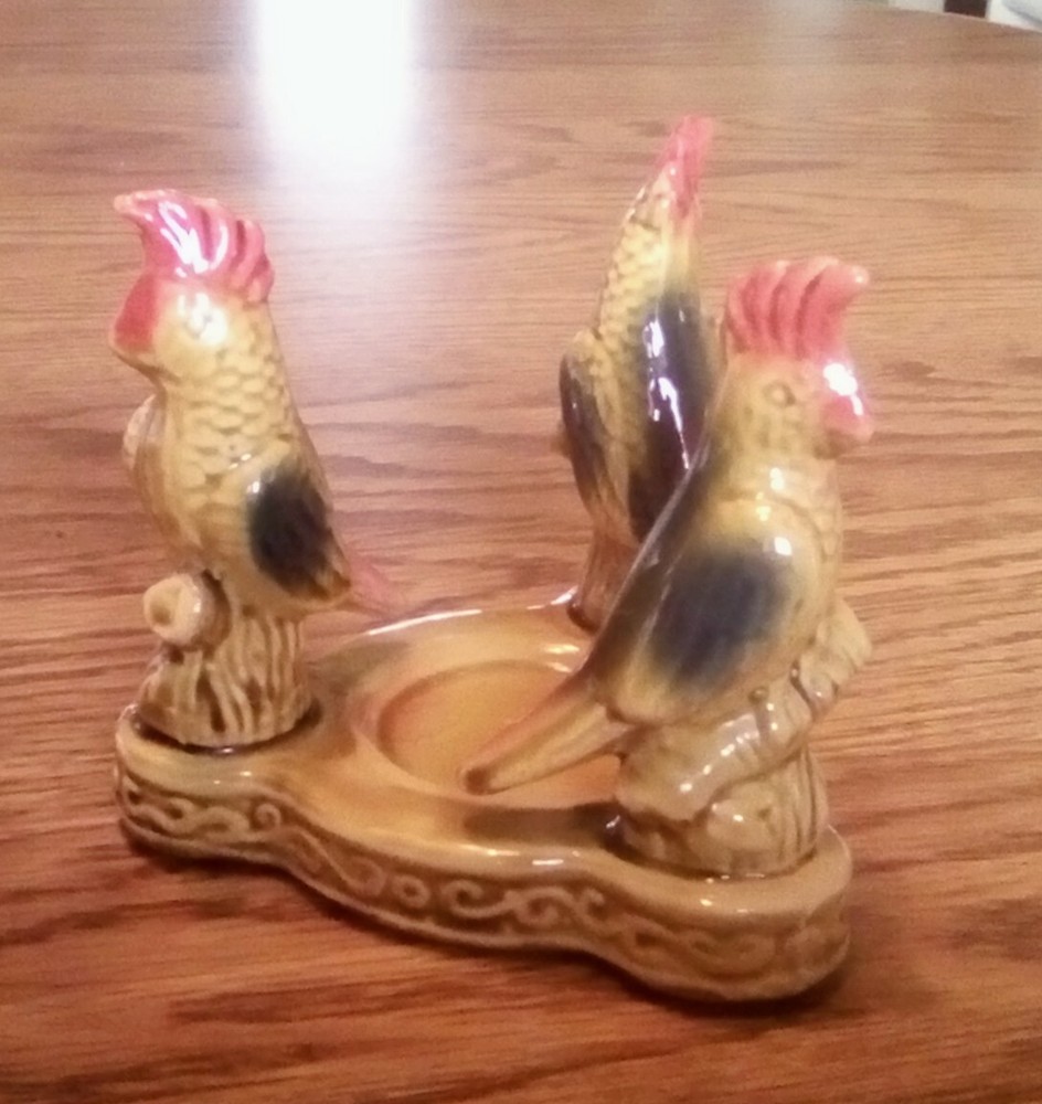 Parrot Cockatoo Candle Toothpick Holder