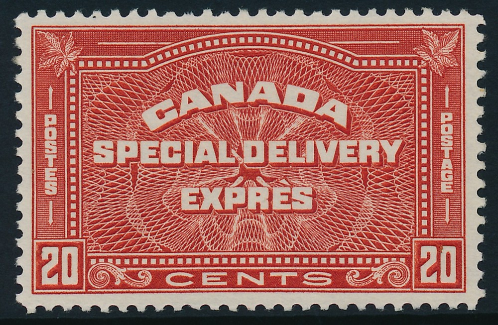 Canada Scott #E5 Very Fine Centering (Lightly Hinged) SCV: $60.00