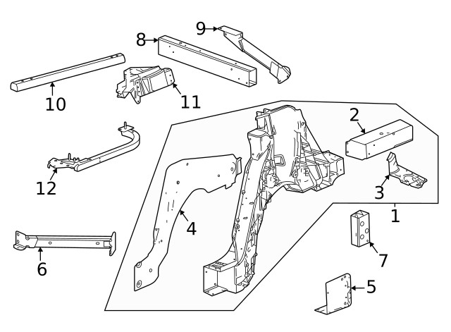 Genuine GM Glass Support 84490331