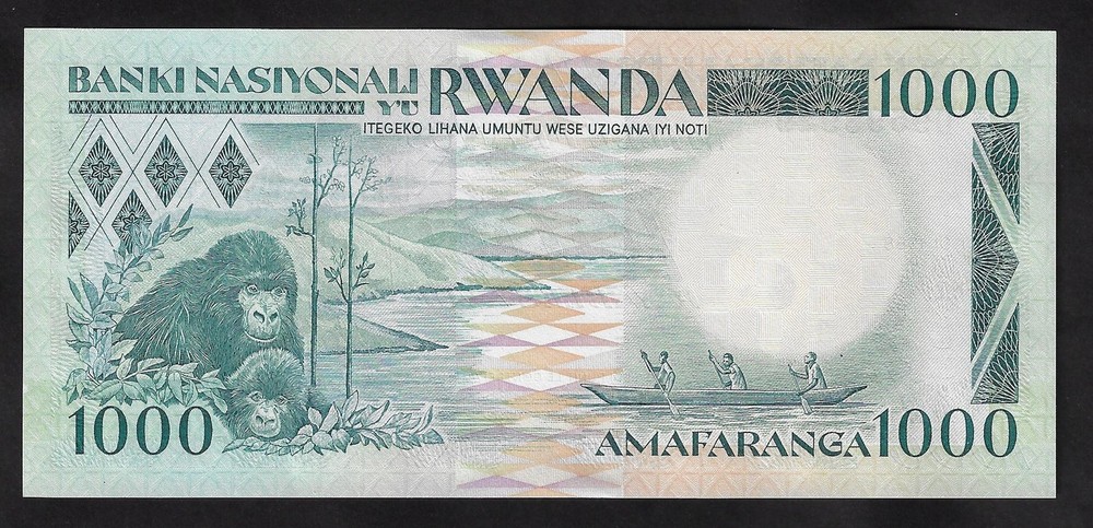 Rwanda 1000 francs 1988 P-21 GEM UNC