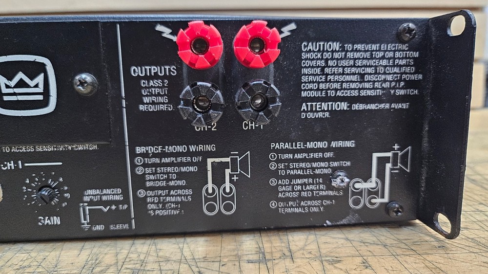 Crown 800 CSL Professional Audio Amplifier