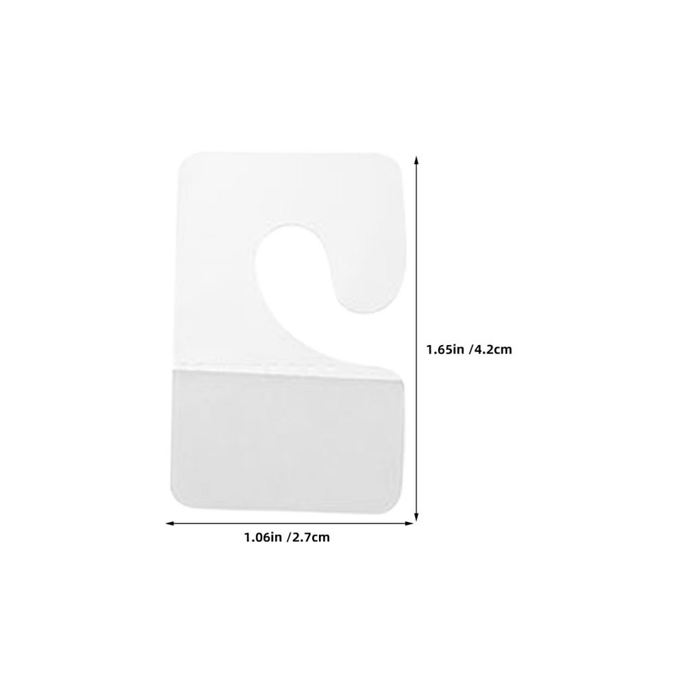 45 Pcs Display Hooks for Hanging Retail Adhesive Tabs Clear Self-adhesive