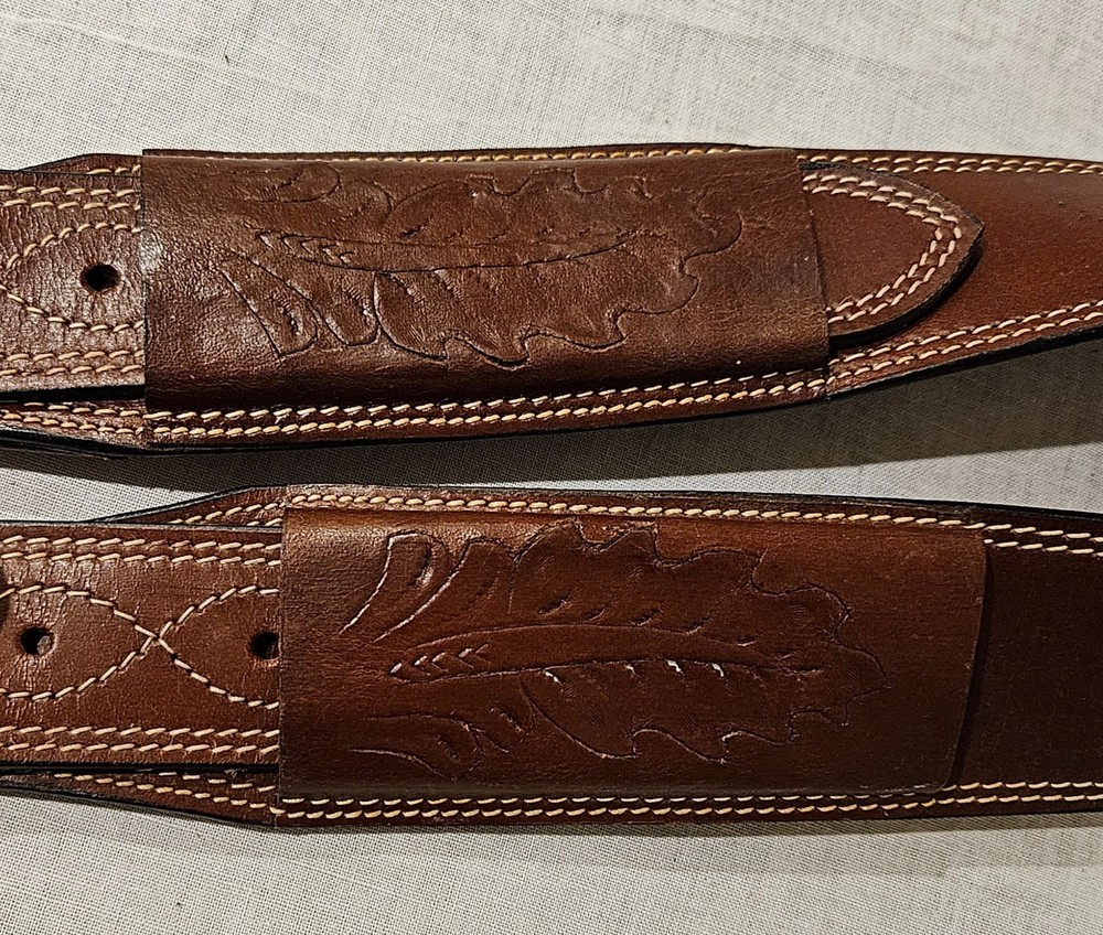 Western Leather Back Cinch Strap, New, Medium Brown