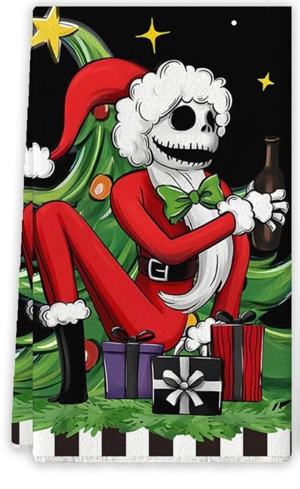 Christmas Kitchen Towels Jack Skellington 2 Pack NEW
