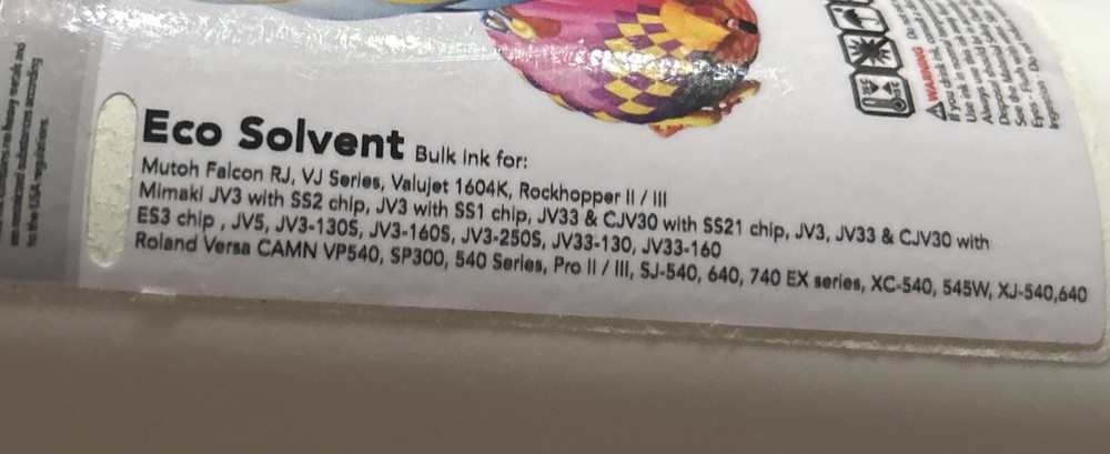 Eco-Solvent ~*Cyan*~ 1 Litter ~ Sealed