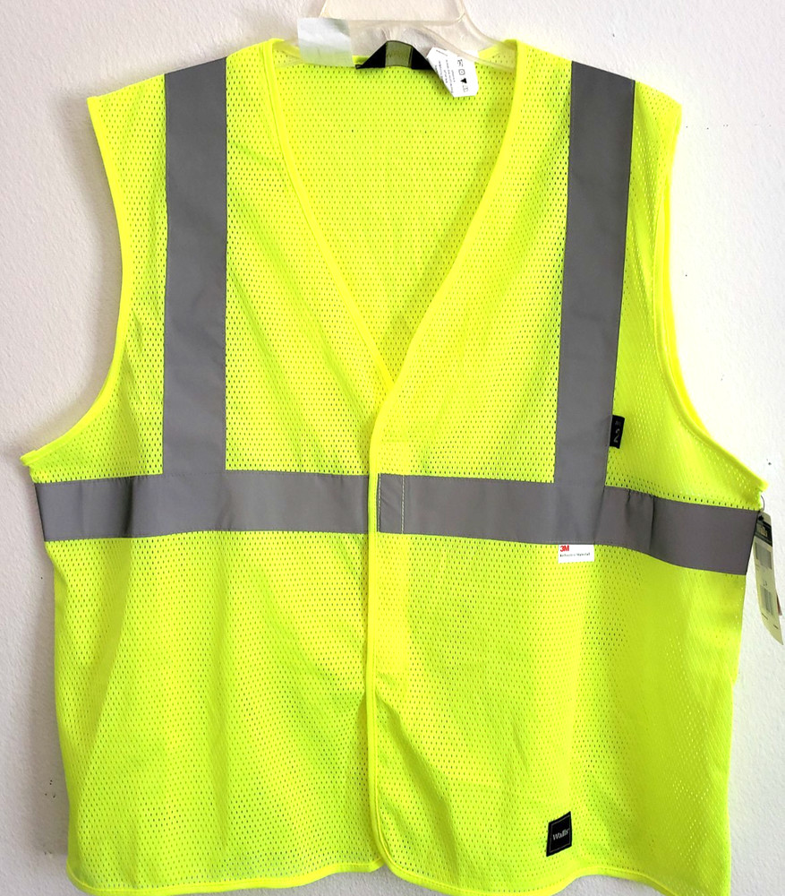 High Visibility Lime Green Road Worker Vist Larg Size