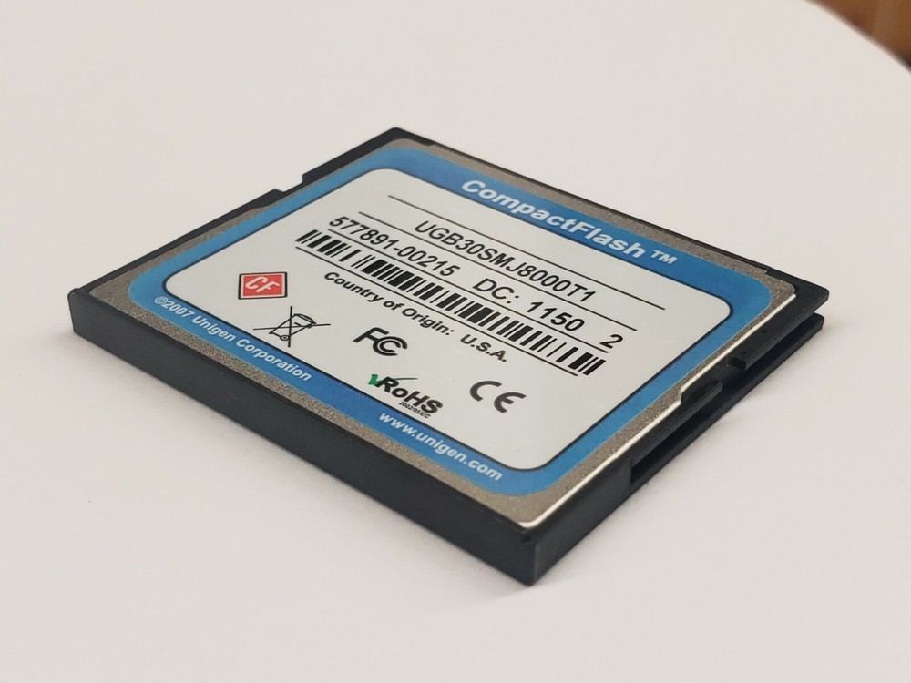 NEW, UNIGEN, UGB30SMJ8000T1, 8GB Compact Flash