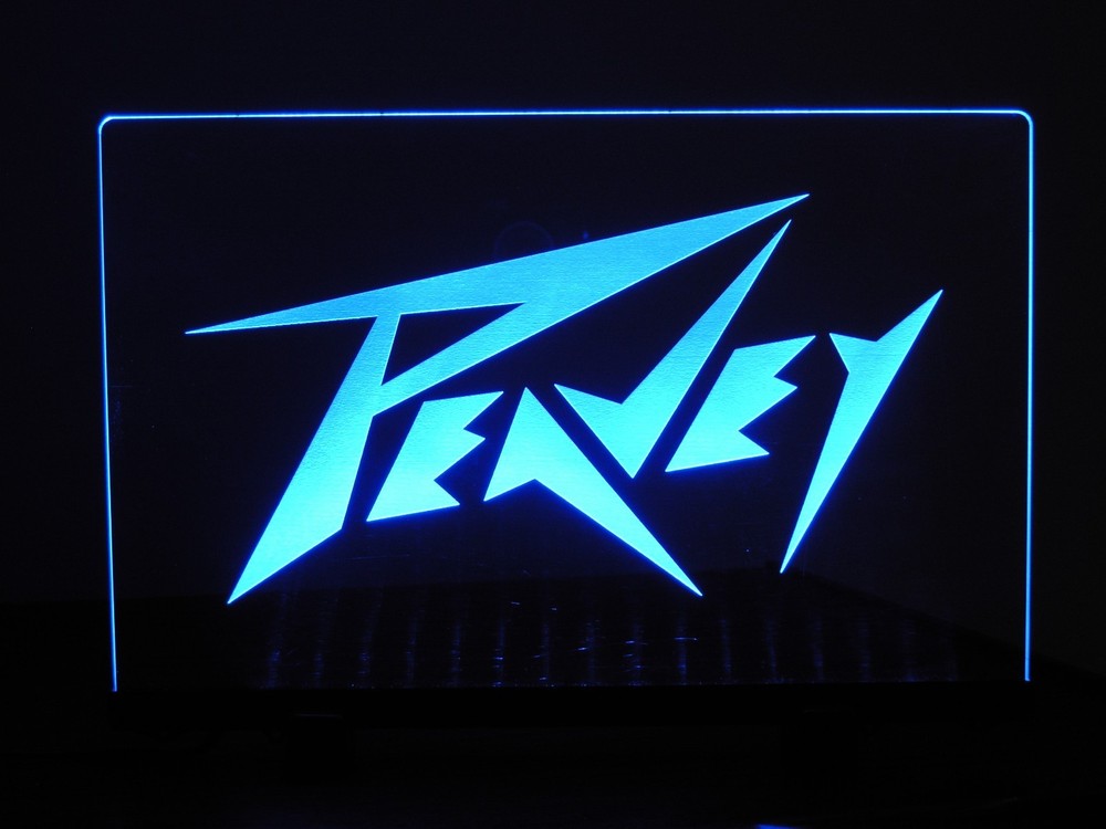 PEAVEY ETCHED ACRYLIC LED SIGN