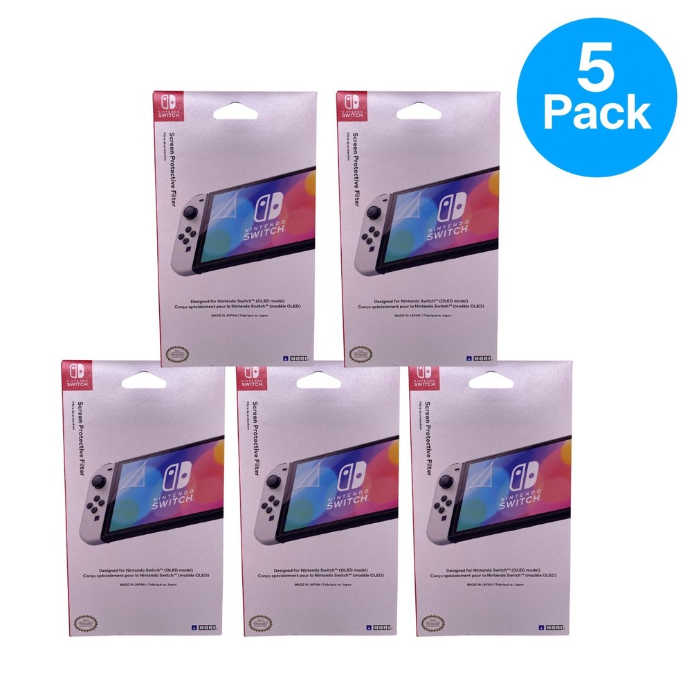 Nintendo Switch OLED Screen Protector Filter 5 Pack New