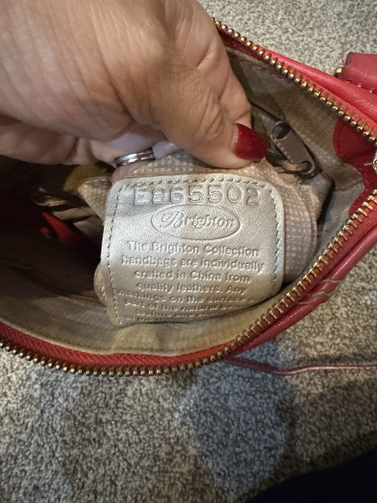 BRIGHTON Red TRENDORO Cross Body