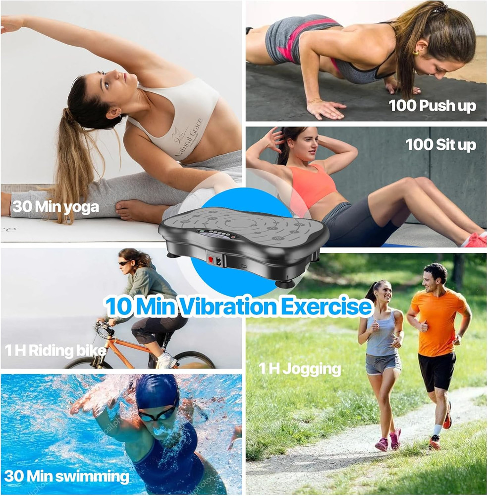 Vibration Plate Exercise Machine for Whole Body Workout, Home Training Equipment